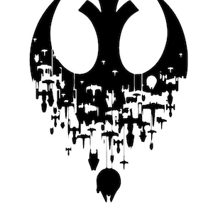 反乱軍の船 スターウォーズ SVG 即時ダウンロード