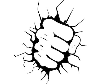 Hulk Faust SVG, Superheld Clipart, Cricut Vektor-Dateien (digitaler Download)