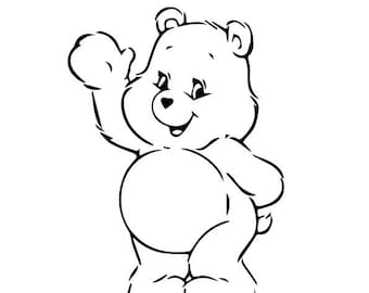 Pacchetto Svg Care Bears, Design a strati, File vettoriali, SVG per Cricut, Clipart, Svg per file, Care Bears Png, Download immediato, Silhouette