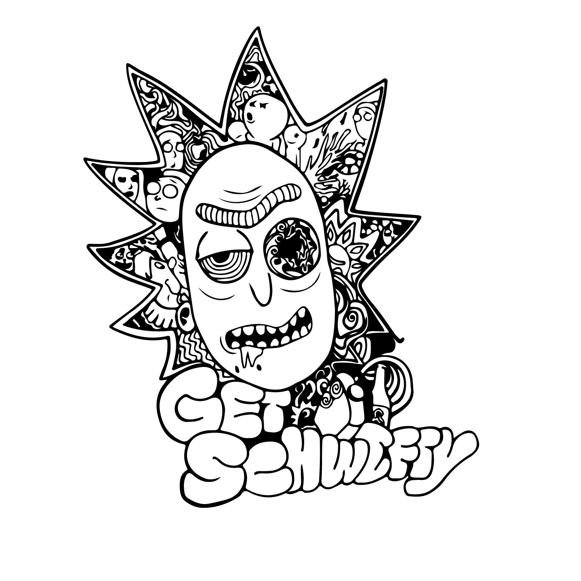 Rick and Morty SVG , Morty Svg/png Kesme Dosyası, Rick and Morty Vektörü, Rick and Morty Dosyası Cricut Active - Etsy