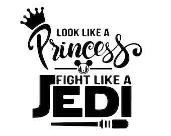 Princesse Jedi SVG : Force Gift, fichier vinyle (téléchargement numérique)