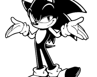 Sonic the Hedgehog SVG Bundle: Layered Game Cartoon (Instant Download)