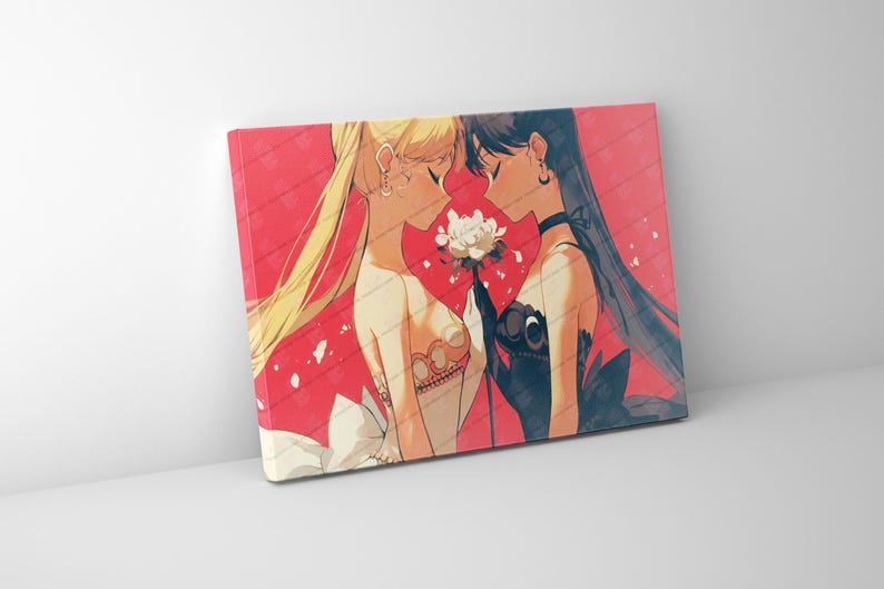Eternal Moonlight Fine Art Print Elegant Anime Poster, Iconic Magical Girl Wall Art, Perfect for