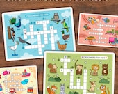 Crossword Puzzles for Kids | Homeschool Activities for Kids | Printable Puzzles for Kids | Printable Worksheet | PDF School Worksheet