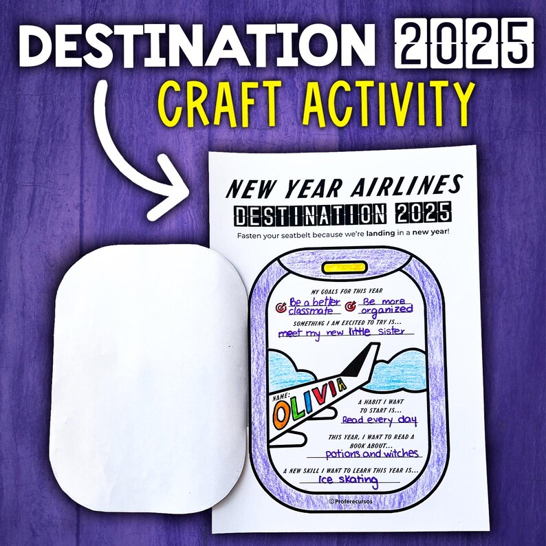 2025 New Year Activity for Kids | Resolutions for Kids January ...