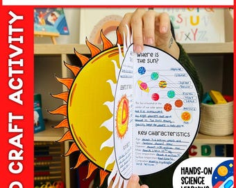 All About the Sun | Sun 3D Craft | Sun Hands-On Science Activity | Sun Cut and Paste | Sun Worksheets | Science and Space Activities