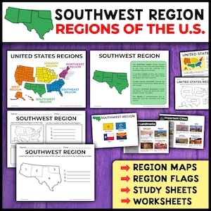Südwestregion | Regionen der USA | Geographie 5 Regionen der Vereinigten Staaten