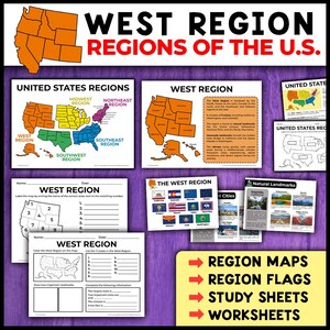 Die Westregion | Regionen der USA | Geographie 5 Regionen der Vereinigten Staaten