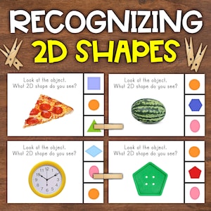 2D Shapes Recognizing Activity | Real Pictures | 2D and 3D Shapes Activity | Geometry Activity for toddlers and kids  | Geometry Shapes