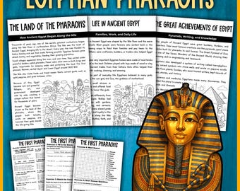 Pharaonen des Alten Ägypten: Lesetexte und Aktivitäten | Verständnisfragen zu ägyptischen Pharaonen