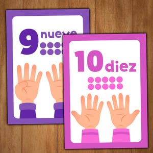 Spanish Numbers Flashcards 1 to 10 | Numbers in Spanish | Numbers Cards ...
