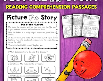 Reading Comprehension Passages with Picture Choices | Reading Comprehension with WH Questions