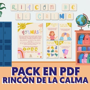 Rincón de la Calma, Kit Rincón de la Calma, Rincón de la Calma para Niños, Rincón de la Calma para el Aula, Rincón de la Calma para Clase