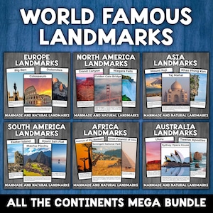 World Famous Landmarks | Natural Landmarks of the World | Manmade Landmarks