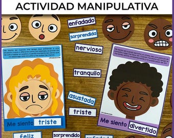 Spanish Emotions Activity | Learning Emotions | Managing Emotions | Identifying Emotions for Kids | SEL in Spanish