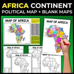 Kaarten van Afrika Continent van Afrika Blanco kaarten van Afrika Kleurplaten Kaarten Afrika Landen Geografie Kaart Politieke kaart van Afrika