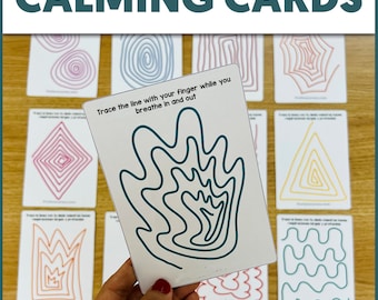 Calming Cards Classroom Calm Down Corner Calming Activities for Children Calm Down Activities for Kids Mindfulness Meditation for Children