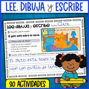 Spanish Writing Activity | First Grade Writing Activities | Literacy Activities