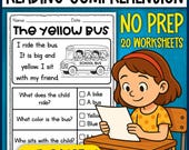 Kindergarten Reading Comprehension Passages | Reading Activity Worksheets