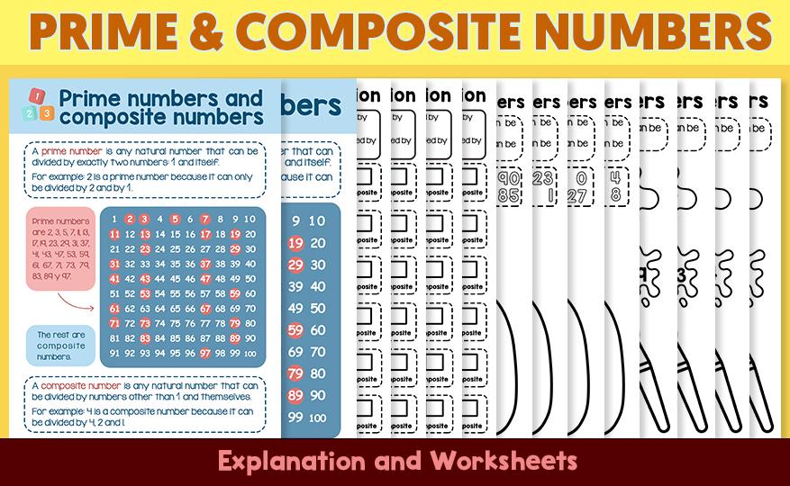 Prime and Composite Numbers Activities | Worksheets + Lesson | Factors ...