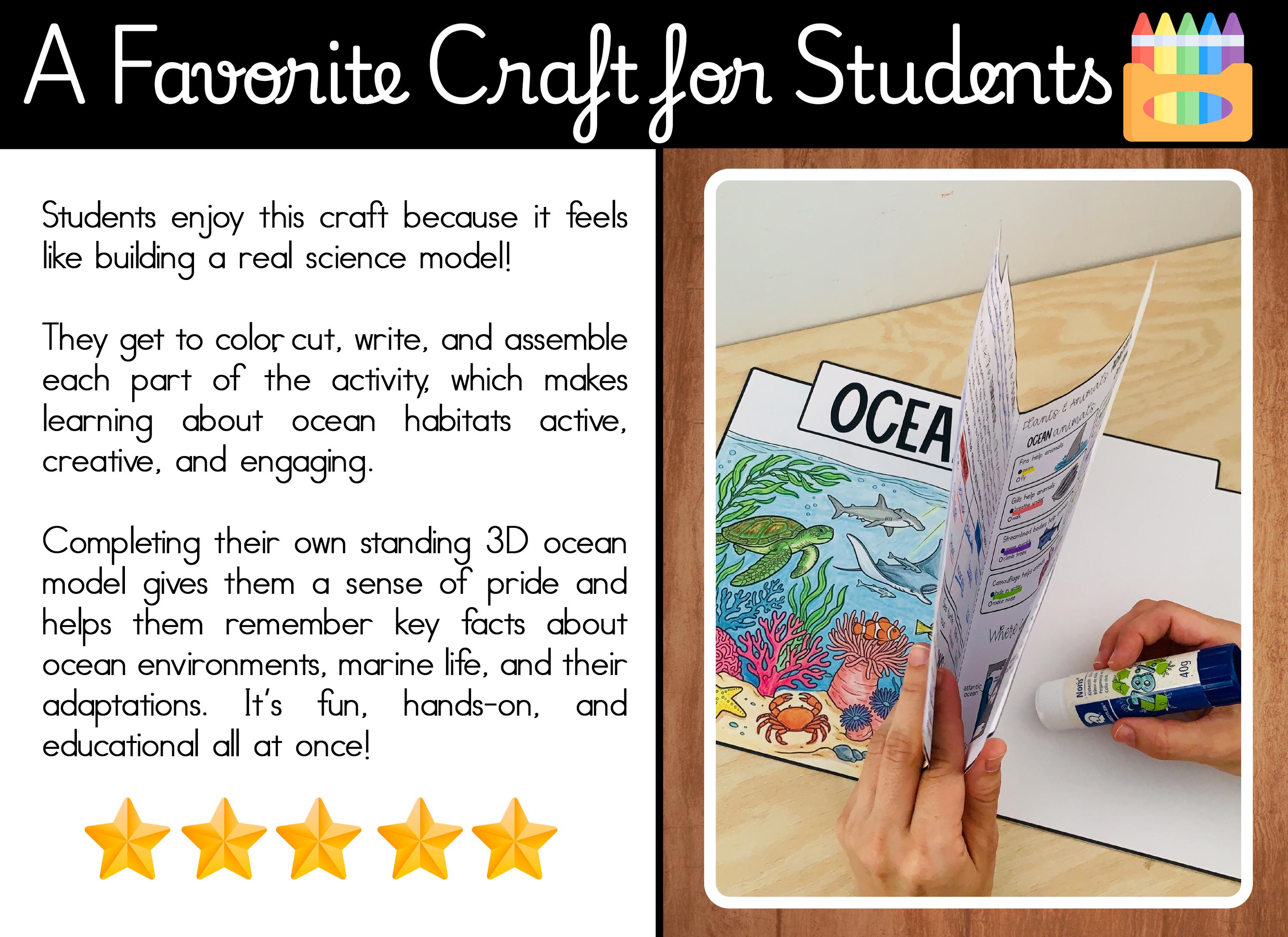 OCEAN Habitat | 3D Craft Activity | Biomes Hands-on Science Learning ...