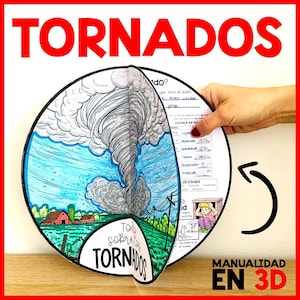 All About Tornadoes | Natural Disasters Science Activity | 3D Science Craft | Printable Tornado Model