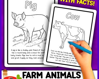 Farm Animals Coloring Pages | Farm Animals Coloring Sheets | Farm Animals for coloring | Printable Coloring Pages for Kids