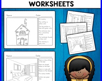 Reading Comprehension Worksheets | Read and Draw / Color | Reading Activities for Kids