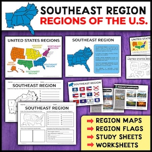 Southeast Region | Regions of the US | Geography 5 Regions of the United States
