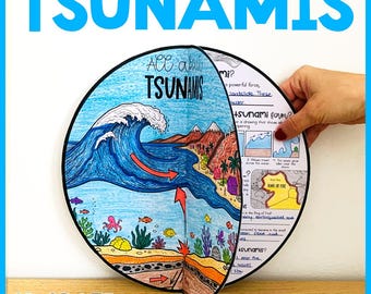 All about Tsunamis Hands-On Activity Project | Natural Disasters Science Activity | Tsunamis Classroom Project | Natural Disasters Activity