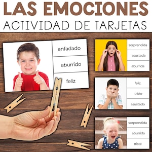 Feelings & Emotions in Spanish | Las Emociones en Español | Actividad de las Emociones para Niños pequeños en Español