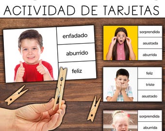 Feelings & Emotions in Spanish | Emotions in Spanish | Emotions Activity for Toddlers in Spanish