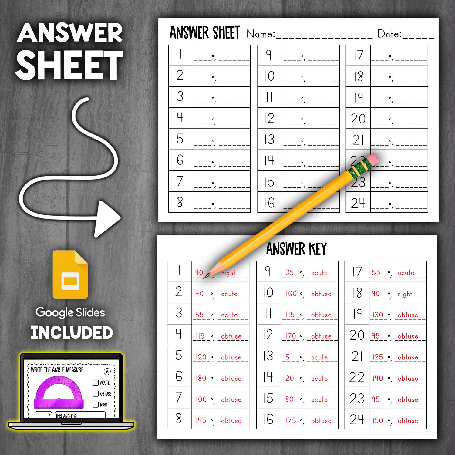 Measuring Angles With a Protractor Task Cards Activity | Acute Obtuse ...