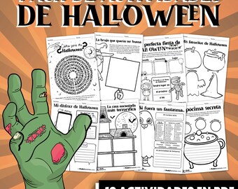 Pack Halloween, Activités Halloween, Pack d'activités Halloween, Jeux Halloween, Fiches Halloween, PDF Halloween