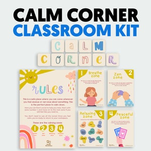 Calm Corner Kit, Calm Corner Space for Kids, Calming Corner, Calming Corner for Kids, Calm Corner for Kids, Calm Corner Posters, Calm Corner