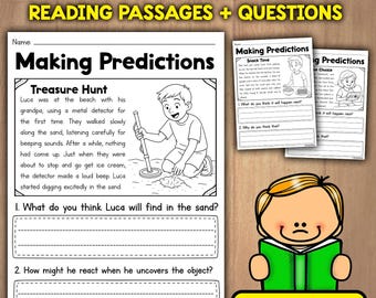 Making Predictions Reading Comprehension Passages | Making predictions worksheets Activity