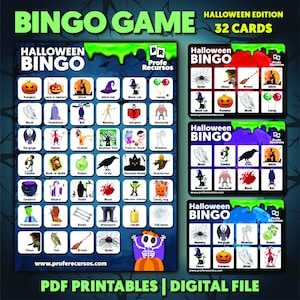 Halloween-Bingo, Halloween-Bingo-Spiel, Halloween-Bingokarten, Halloween-Aktivitäten, Halloween-Spiele, Halloween-Aktivitäten für Kinder, Halloween