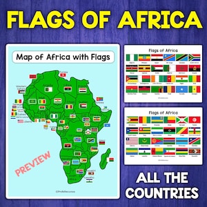 Map of Africa Political Map of Africa Flags of the countries of Africa African Flags Geography of Africa