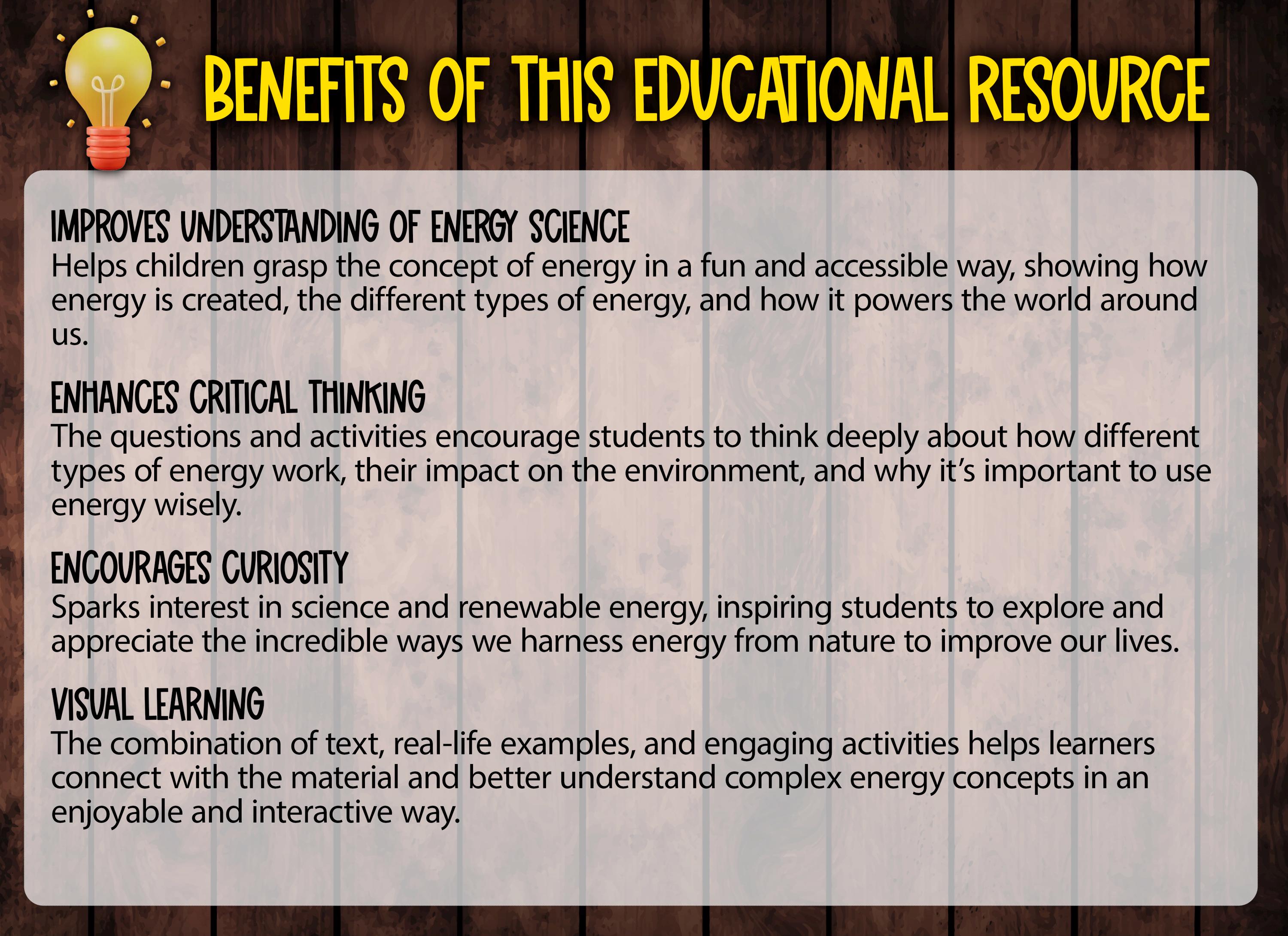 Types of Energy Reading Comprehension Passage + Questions | Forms of ...