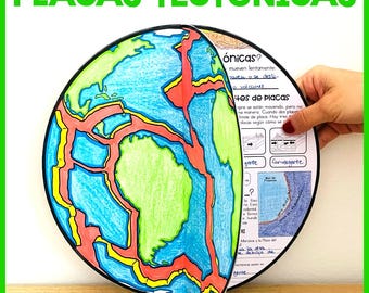 Tectonic Plates Activity Project | Science Activity | Spanish Tectonic Plates | Tectonic Plates Activity in Spanish