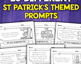 St. Patrick's Day schrijfactiviteit | Creatief schrijven stimuleert activiteiten | St Patricks Day-activiteiten voor kinderen