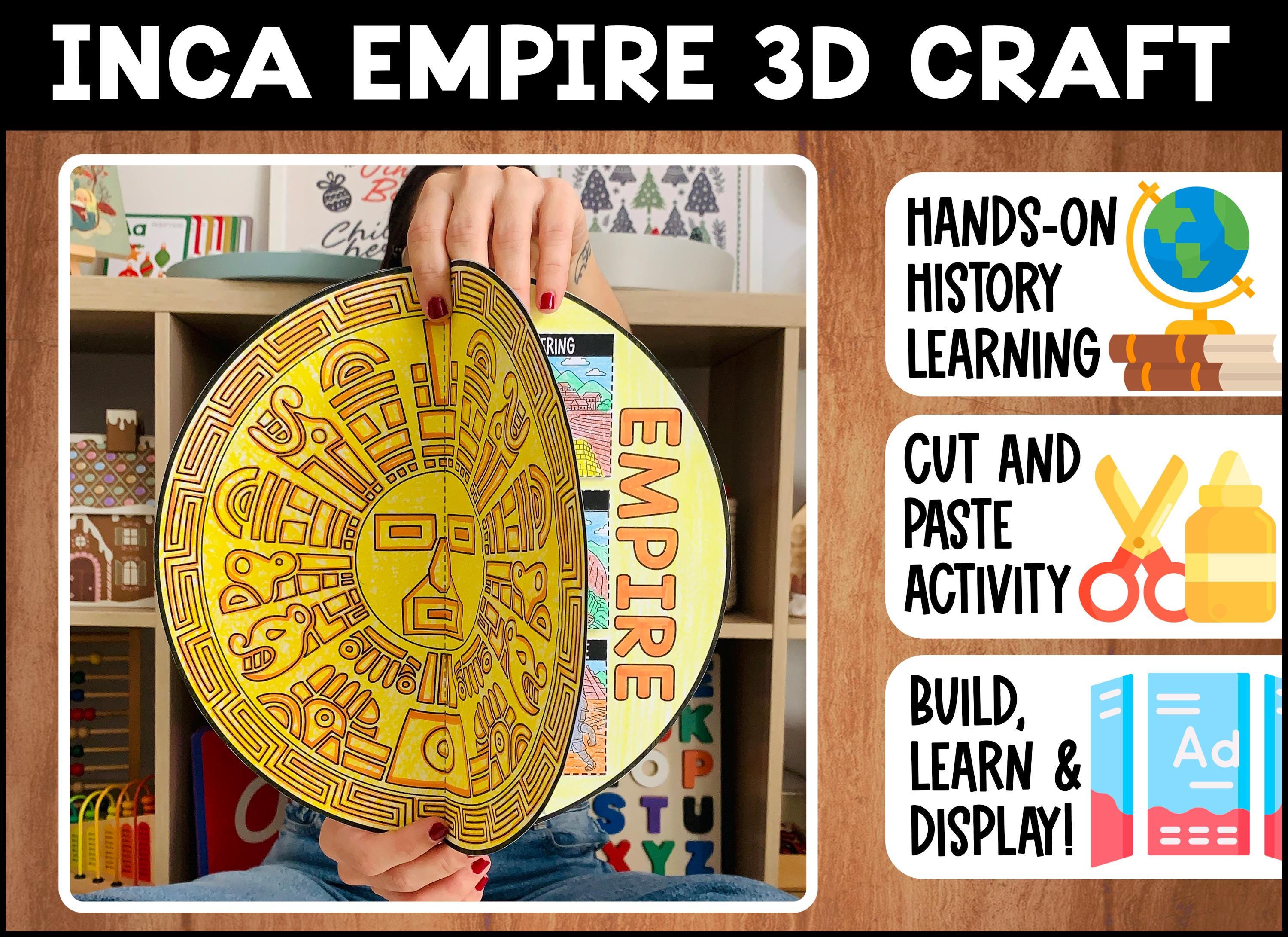 Inca Empire Project Craft Activity | 3D Craftivity | Ancient ...