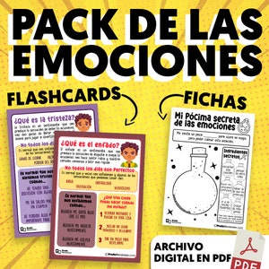 Las Emociones para Niños, Actividades de las Emociones, Emociones y Valores, Pack de Actividades de las Emociones, Flashcards Las Emociones