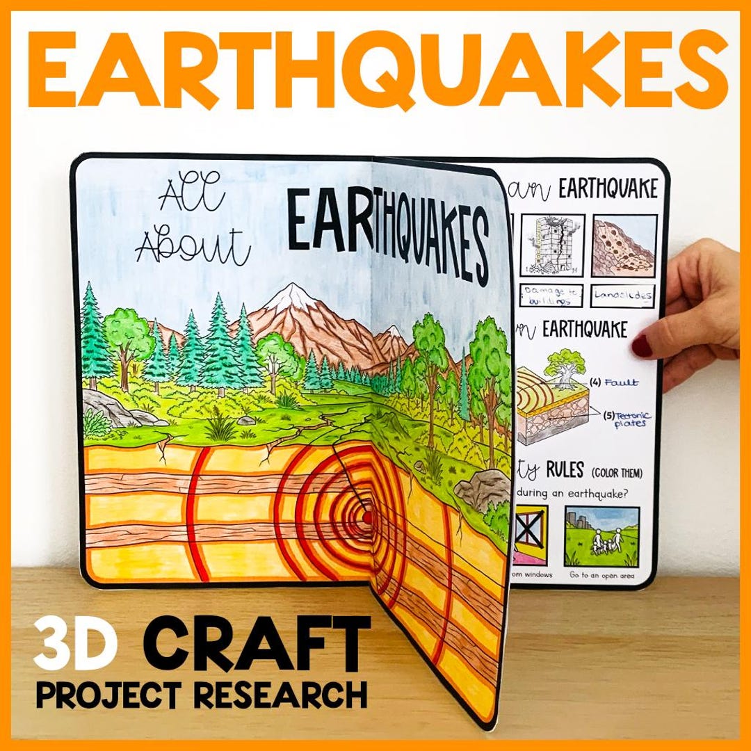 All About Earthquakes Project | Earthquakes 3D Craft Activity | Science ...