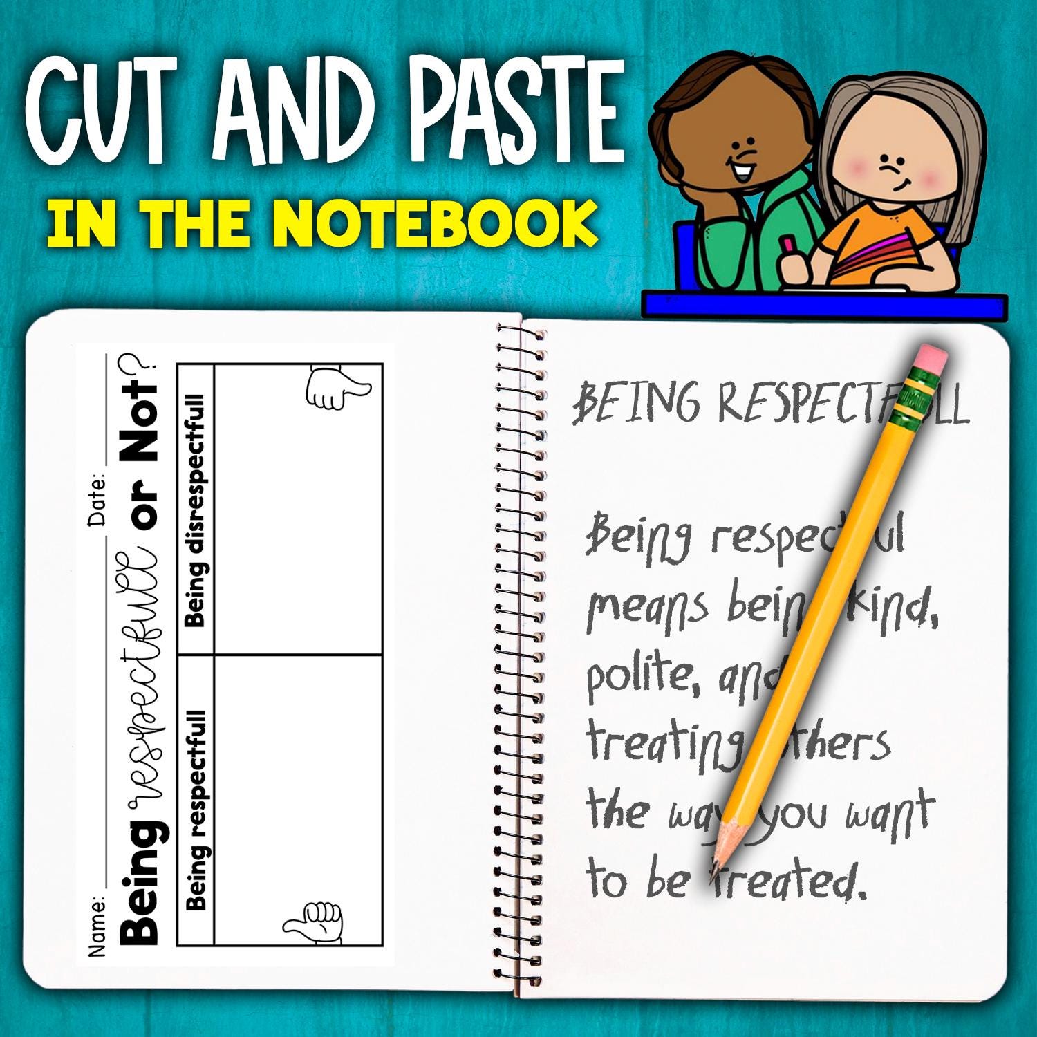 Being Respectful Sort Worksheet | Respectful Vs. Disrespectful ...
