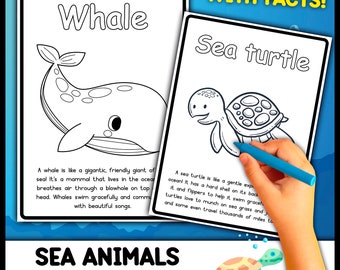 Sea Animals Coloring Pages | Ocean Animals Coloring Pages | Sea Animals for Coloring | Printable Sea Animals Coloring Pages for kids