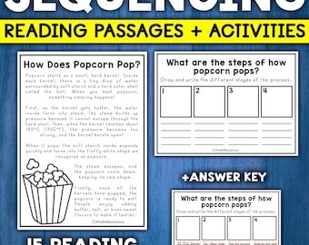 Sequencing Reading Passages | Sequencing Activities | Reading Comprehension
