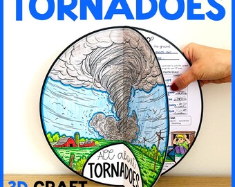 TORNADOES Project Activity | All About Tornadoes 3D Craft | Natural Disasters Activity Project | Tornadoes Science Activity for Kids