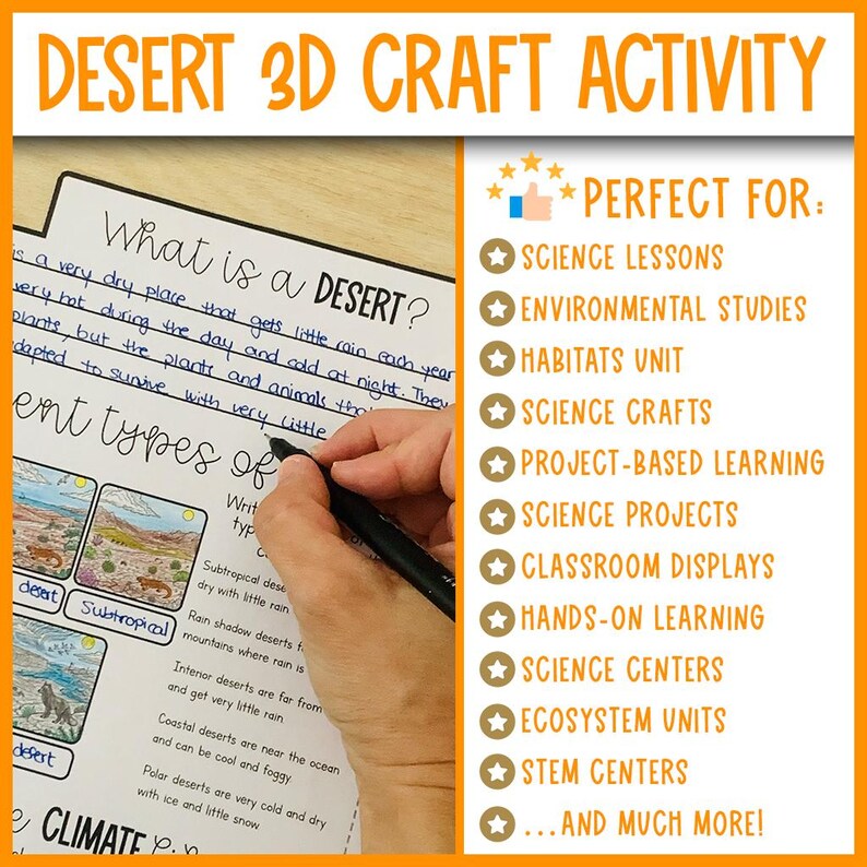 Animal Habitats & Biomes 3D Craft Activity Bundle | Ecosystems Science ...