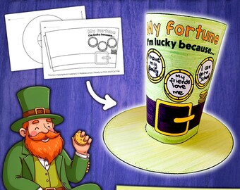 St. Patrick's Day Craft Activity | Leprechaun Hat | St Patricks Day Activities for Kids